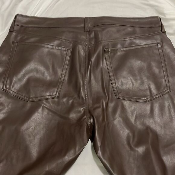 NWT- Old Navy- 2 tall, 18P & 30+. High Waist Faux Leather Boot Cut Ankle Pant - Picture 6 of 10